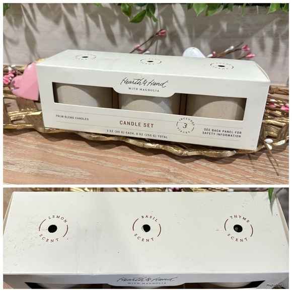 Hearth & Hand 3pc Candle Set - Picture 2 of 2